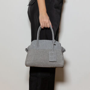 Evelina Raffia-Suede Croco Bag - Image 3