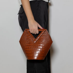 Antonia Croco Leather Bag - Image 1