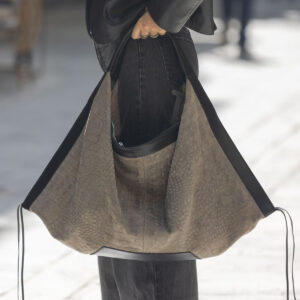 Afetiria Leather Croco Bag - Image 1