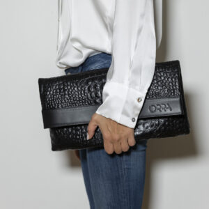 Anadiplosis Leather Croco Bag - Image 1