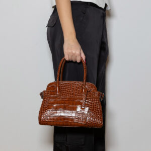 Evelina Leather Croco Bag - Image 3