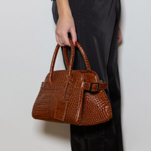 Evelina Leather Croco Bag - Image 2