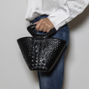 Ottilie Leather Croco Bag - Image 1