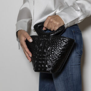 Ottilie Leather Croco Bag - Image 2