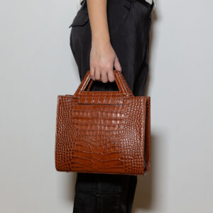 Maria Leather Croco Bag - Image 1
