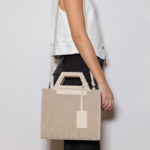 Maria Suede Croco Bag - Image 2