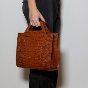 Maria Leather Croco Bag - Image 3