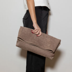 Market Croco Suede Bag - Image 1