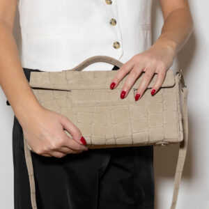 Nova Croco Suede Bag - Image 2