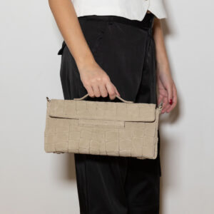 Nova Croco Suede Bag - Image 4