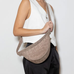 Pezos Croco Suede Bag - Image 1