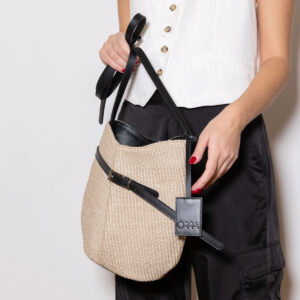 Pieta Raffia- Leather Bag - Image 5